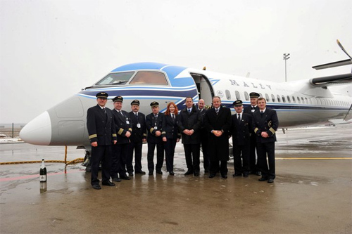 Malév - Bombardier Q400 v retro barvách