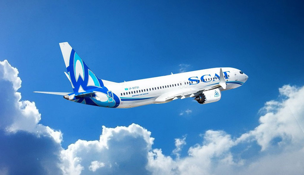 SCAT Airlines je první provozovatelem letadel Boeing 737 MAX v zemích SNS (foto: SCAT Airlines)