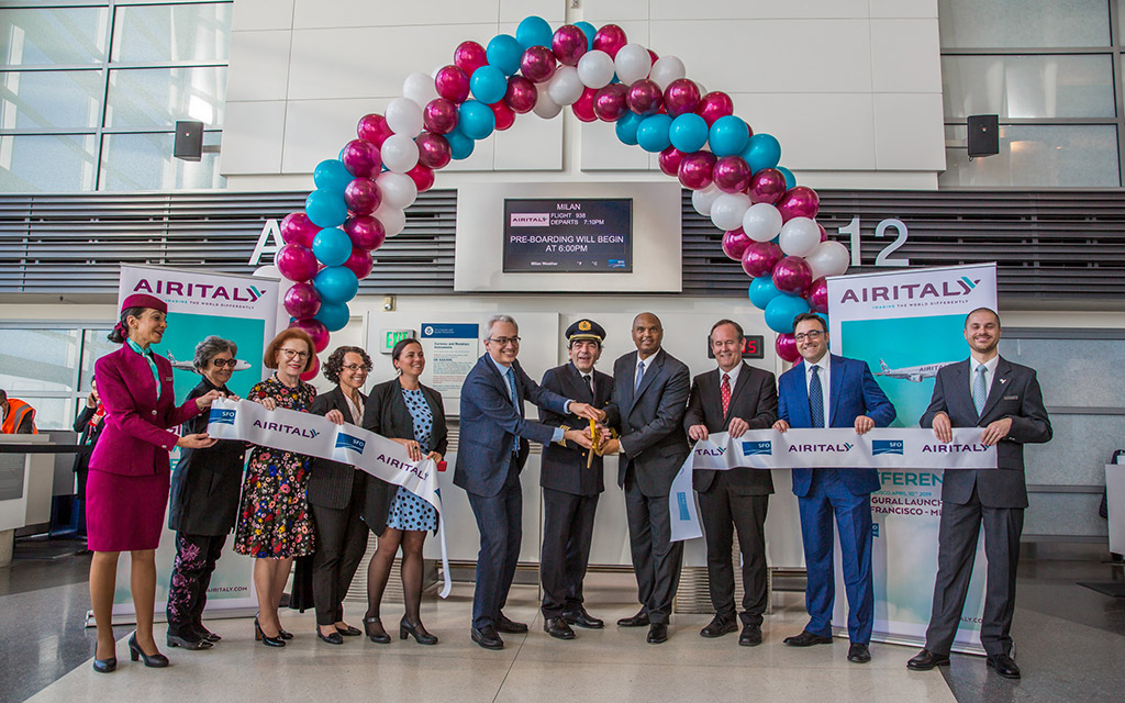 Zahájení pravidelné linky z Milána do San Francisca (foto: Air Italy)