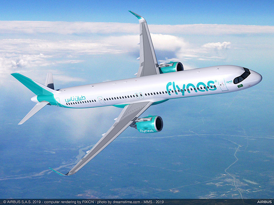 Flynas - Airbus A321XLR (foto: Airbus)