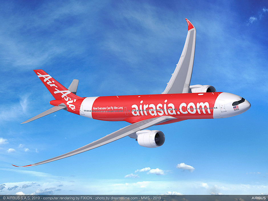 Airbus A330-900 v livery AirAsia X (foto: Airbus)