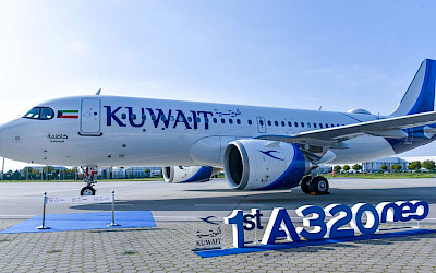 První Airbus A320neo v barvách Kuwait Airways (foto: Kuwait Airways/Twitter)