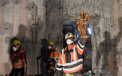 Proražení 9,5 kilometru dlouhého tunelu z budoucího hlavního nádraží na letiště Manfréda Rommela ve Stuttgartu (foto: Deutsche Bahn)